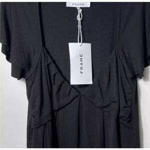 Frame Denim Black Blouse